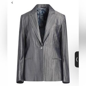 Golden goose blazer metallic silver
